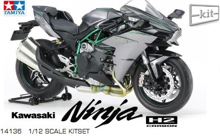 Tamiya 1/12 Kawasaki Ninja H2 Carbon  image