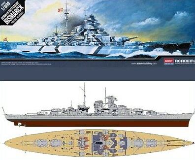 Academy 1/800 Bismarck Battleship image