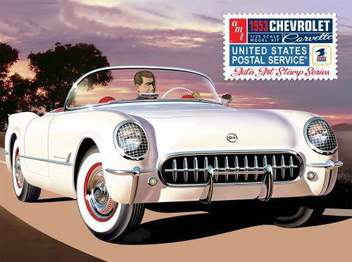 AMT 1/25 1953 Chevy Corvette (USPS Stamp Series) image