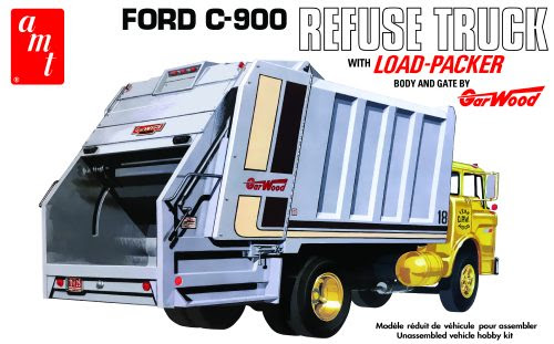 AMT 1/25 Ford C-900 Gar Wood Load Packer Garbage Truck image