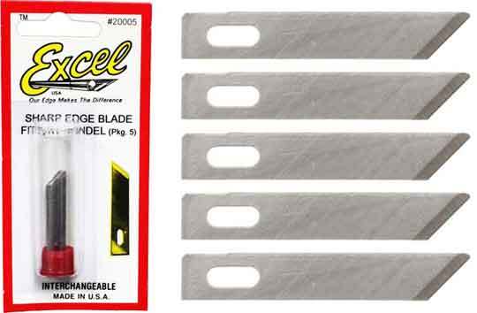 Excel #1 Light Duty Angled Chisel 5 Pack image