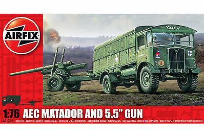 Airfix 1/76 AEC Matador & 5.5" Gun image