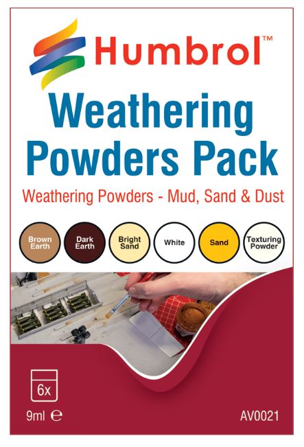 Humbrol Weathering Powders Pack 6 x 9mls image