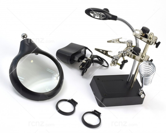 Artesania Extra Hand with Clamps & Magnifier image