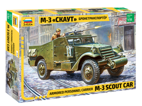 Zvezda 1/35 Armoured Personnel Carrier M-3 "Scout Car" image