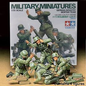 Tamiya 1/35 German Infantry Mortar Team image