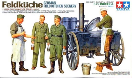 Tamiya 1/35 German Field Kitchen Scenery image