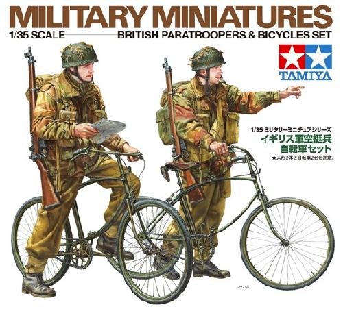 Tamiya 1/35 British Paratroopers and Bicycle Set image