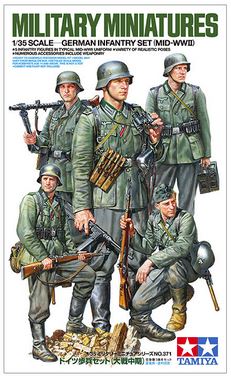 Tamiya 1/35 German Infantry Set Mid-WWII image