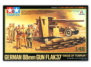 Tamiya 1/48 88mm Gun Flak37 Tobruk image