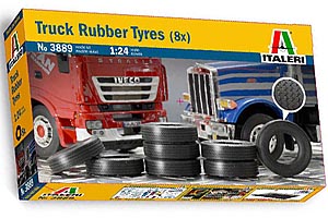 Italeri 1/24 Rubber Truck Tires (8 Pcs) image