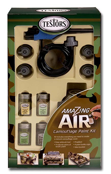 Testors Amazing Airbrush Camouflage Paint Kit image