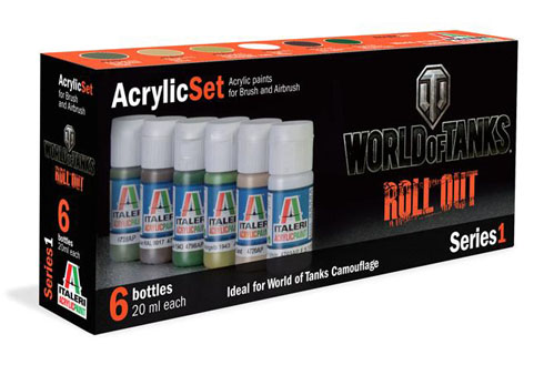 Italeri World of Tanks Series 1 Paint Set image