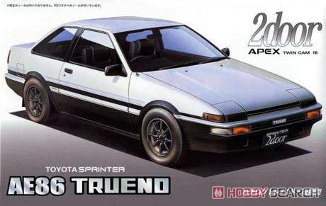 Fujimi 1/24 Toyota AE86 Trueno 2-Door GT Apex Late Version image