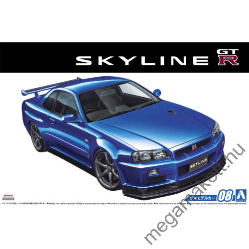 Aoshima 1/24 Nissan BNR34 Skyline GT-R V-Spec image