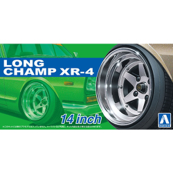 Aoshima 1/24 Rims & Tires - Long Champ XR-4 14" image