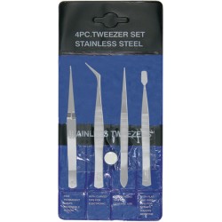 Proedge Pro Tweezer 4 Piece Set - 4.5 Inches image