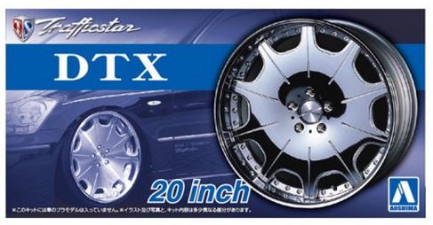 Aoshima 1/24 Rims & Tires - Trafficstar DTX 20" image