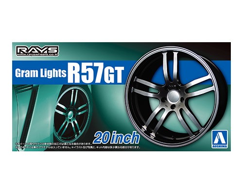 Aoshima 1/24 Rims & Tires - Gram Lights R57GT 20" image