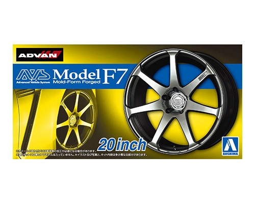 Aoshima 1/24 Rims & Tires - AVS Model F7 20" image