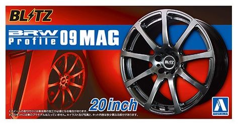 Aoshima 1/24 Rims & Tires - BRW Profile 09 Mag 20" image