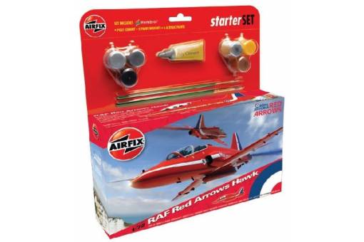 Airfix 1/72 RAF Red Arrows Hawk - Starter Set image
