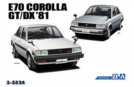 Aoshima 1 24 E 70 Corolla Sedan Plasticmodels