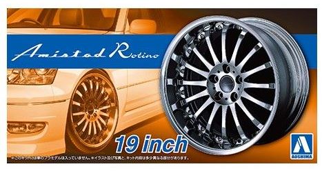 Aoshima 1/24 Rims & Tires - Amistad Rotino 19" image