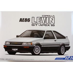 Aoshima 1/24 Toyota AE86 Corolla Levin 1985 image