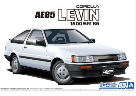 Aoshima 1/24 AE85 Corolla Levin 1500SR 1985 image