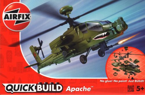 Airfix 1/72 Apache - Quickbuild Set (Lego Style) image