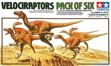 Tamiya 1/35 Velociraptors Diorama (6 Pack) image
