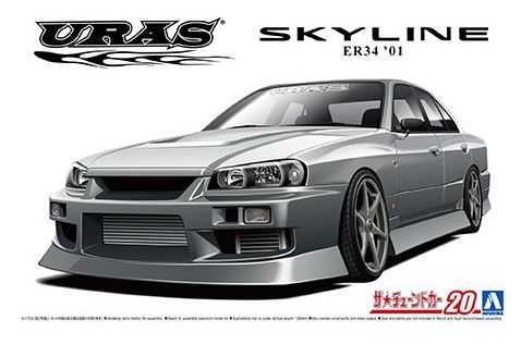 Aoshima 1/24 Uras Nissan Skyline ER34 2001 image