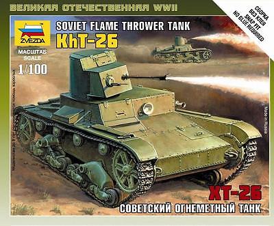 Zvezda 1/100 T-26 Flamethrower Tank image