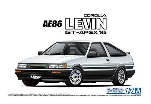 Aoshima 1/24 Toyota AE86 Corolla Levin 1985 image