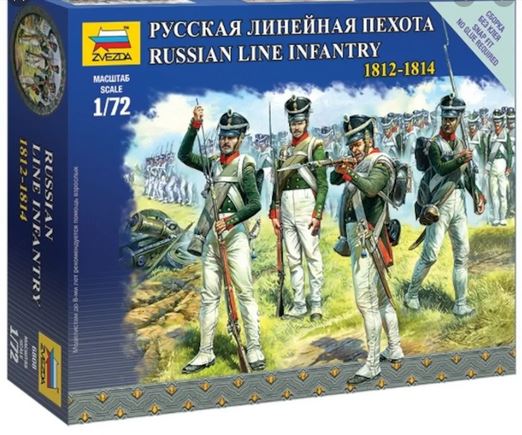 Zvezda 1/72 Russian Line Infantry (1812 - 1814) image