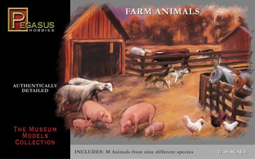 Pegasus Hobbies 1/48 Farm Animals image