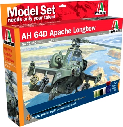 Italeri 1/72 AH 64D Apache Longbow - Model Set image