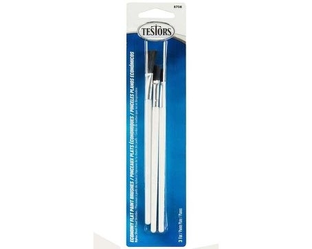 Testors Brush Set Economy Flat 3 Piece image