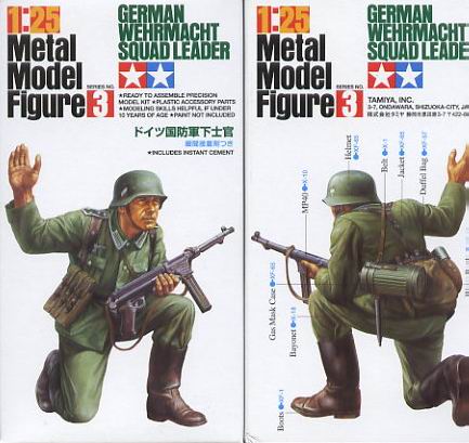 Tamiya 1/25 German Wehrmacht Squad Leader - Metal Modern Figure image