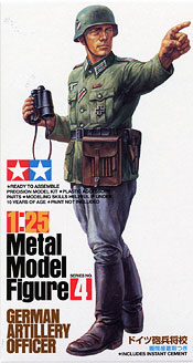 Tamiya 1/25 German Artillery Officer - Metal Modern Figure image