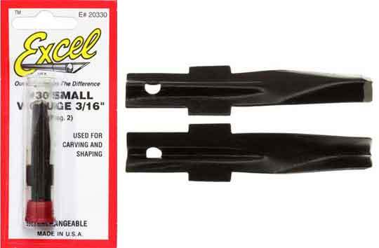 Excel Wood Carving V Gouge 3/16" 2 Pack image