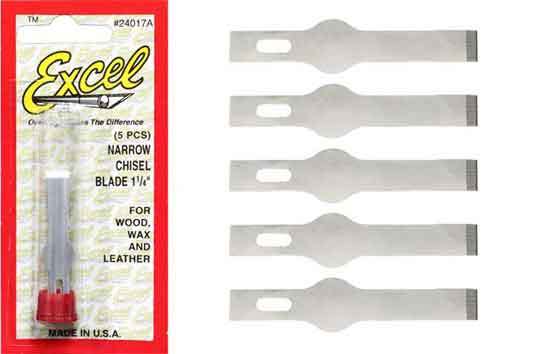 Excel Light Duty Narrow Chisel Blade 5 Pack image