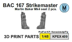 Kovozavody Prostejov 1/48 BAC 167 Strikemaster (3D Seats for Fly Version) image