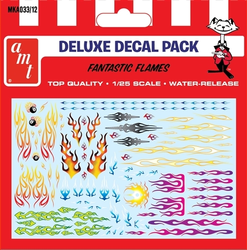 AMT 1/25 Fantastic Flames Decal Pack image