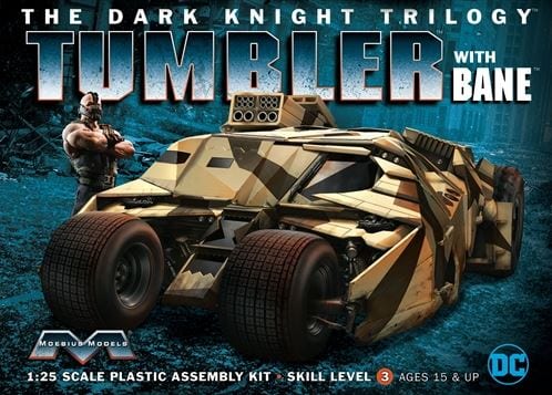 Moebius 1/25 Batman Dark Knight Tumbler with Bane Figure image