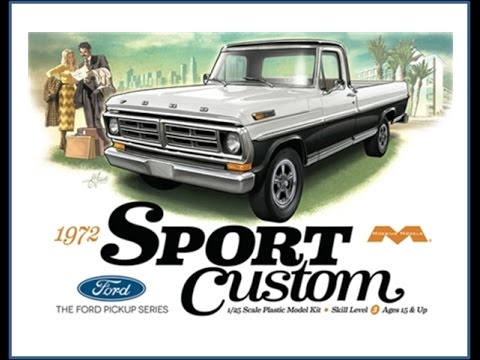 Moebius 1/25 1972 Ford Sport Custom Pickup image