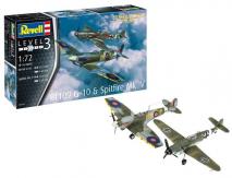 Revell 1/72 Combat Set Messerschmitt Bf109G-10 & Spitfire Mk.V image