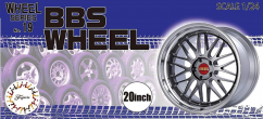 Fujimi 1/24 Wheels & Tyres Set 20" BBS image