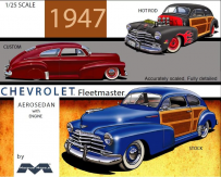 Moebius 1/25 Chevrolet Fleetmaster Aerosedan 1947 image